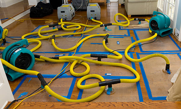 Professional Water Extraction technician working in New Marshfield, OH